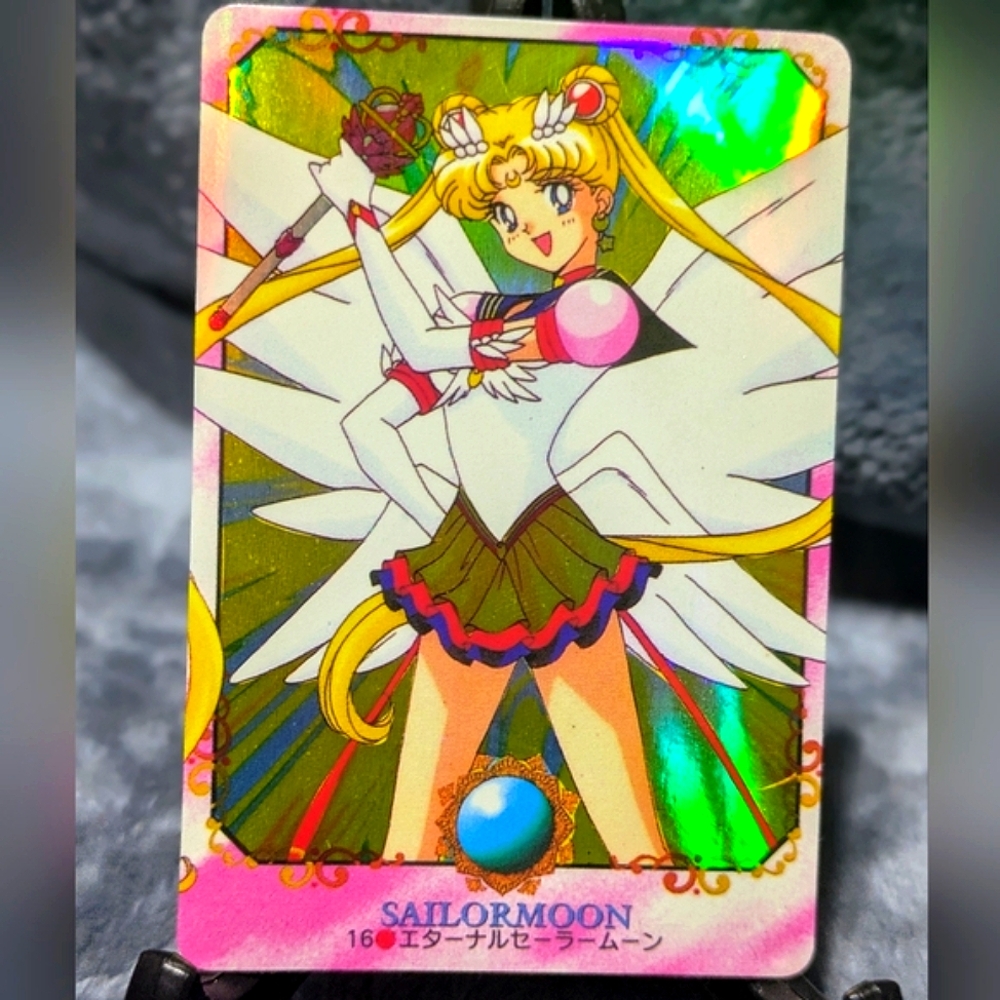 Vintage SAILOR MOON Holo Sticker #16  Pretty Soldier PP Part 3 Japanese TCG